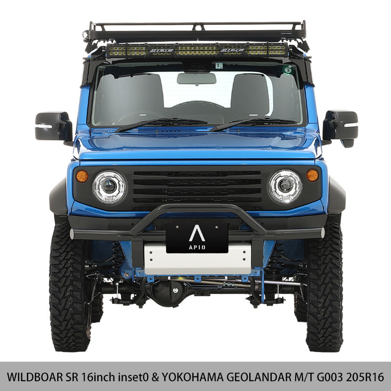 販売終了 APIO アルミホイール WILDBOAR SR 1655-5 アイアンブラック