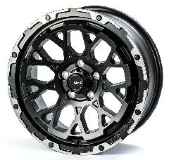 Air/G Rocks 16×6.0J-5 マットブラック/リムDC