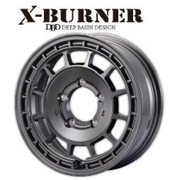 FARM X-BURNER（ファームクロスバーナー） マットガンメタリック 16×6.0J/5H -5