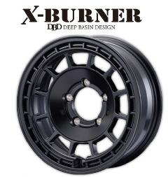FARM X-BURNER（ファームクロスバーナー） マットブラック 16×6.0J/5H -5