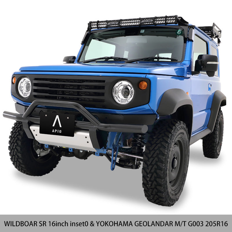 販売終了 APIO アルミホイール WILDBOAR SR 1655-5 アイアンブラック