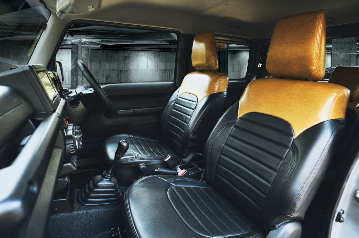 アーバングレイス　シートカバー　キャメル/ブラック【JB64W/JB74W】